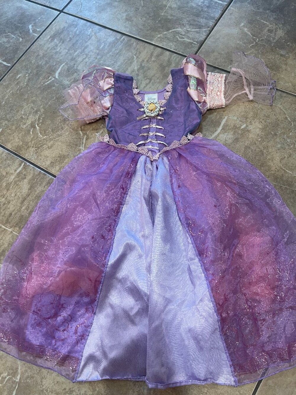 Disney Store Rapunzel Tangled Older Princess Costume Dress 2/3